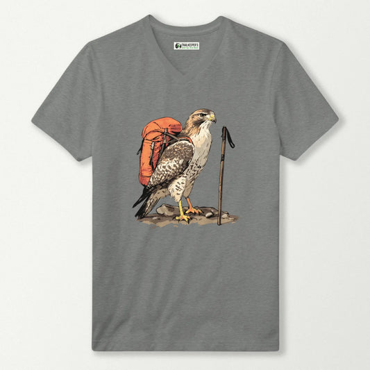 Alaskan Red-tailed Hawk V-Neck T-Shirt