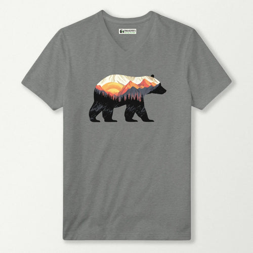 Bear Mountain Scenery V-Neck T-Shirt