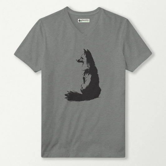 Shadowed Fox V-Neck T-Shirt