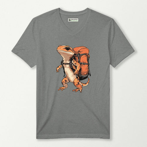 Long-tailed Salamander Backpacker V-Neck T-Shirt