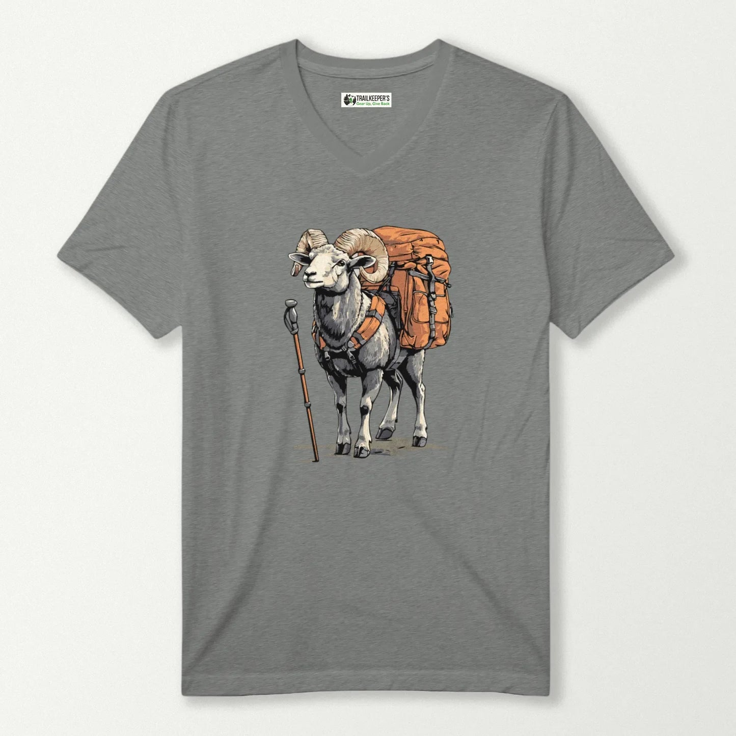 Ram Backpacker V-Neck T-Shirt