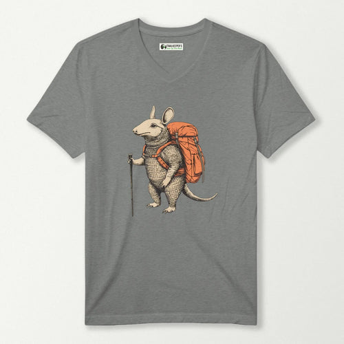 Armadillo Backpacker V-Neck T-Shirt