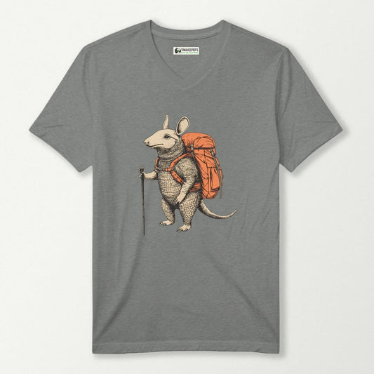 Armadillo Backpacker V-Neck T-Shirt