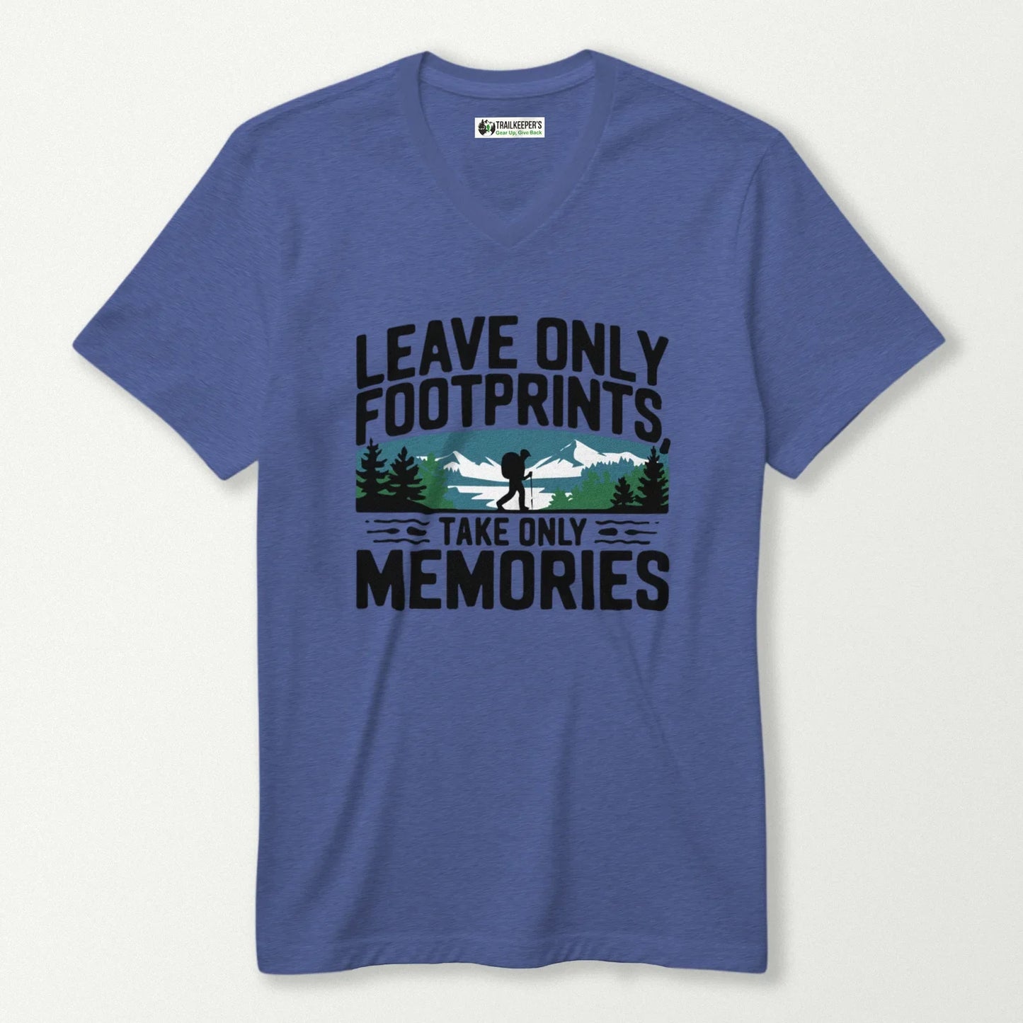 Leave Only Footprints, Take Only Memories V-Neck T-Shirt