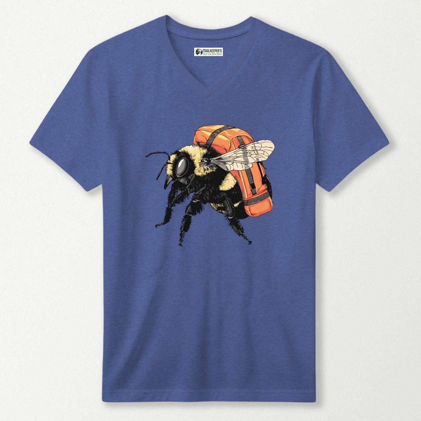 Bee Backpacker V-Neck T-Shirt