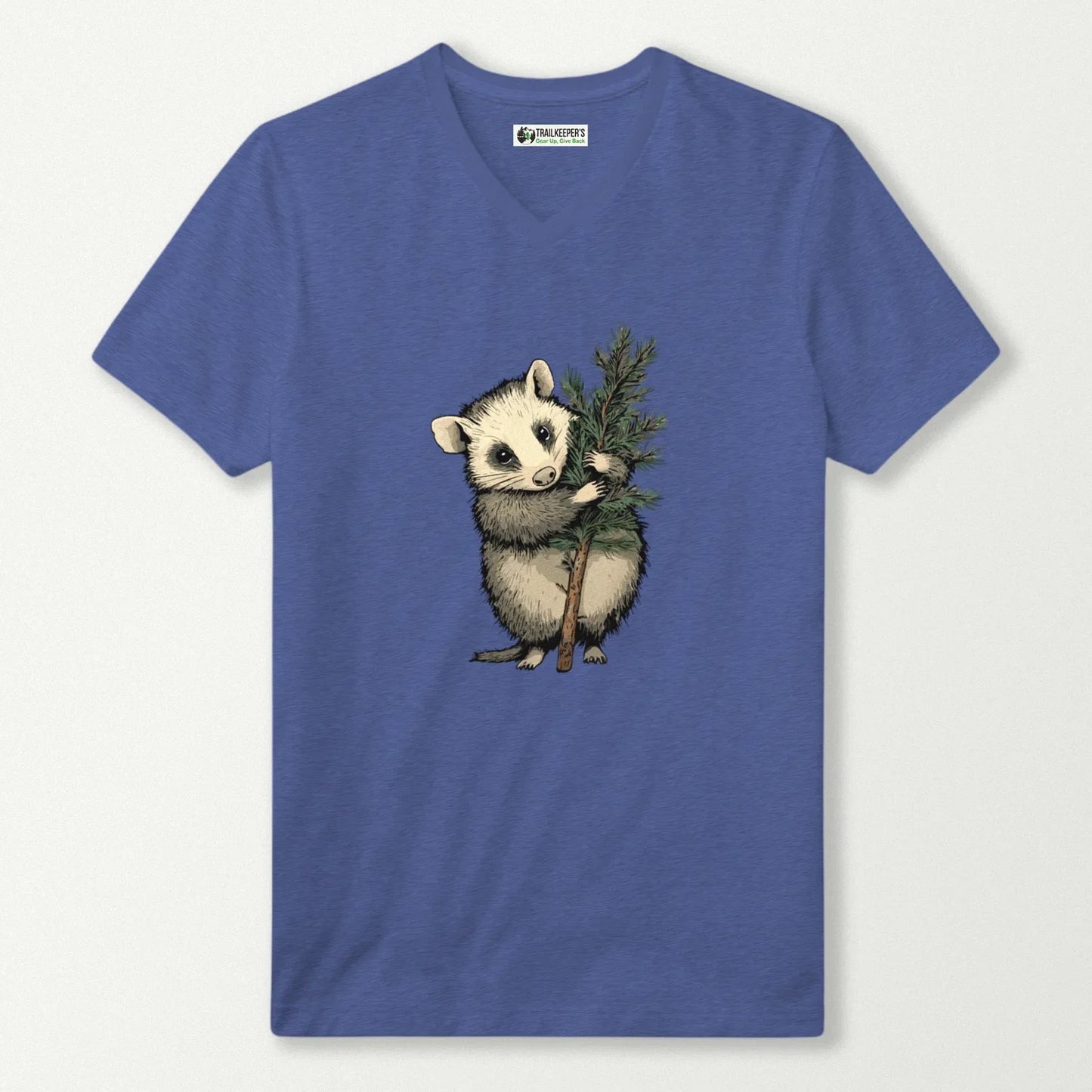 Opossum Tree Hugger V-Neck T-Shirt