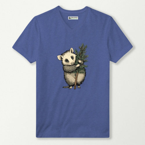 Opossum Tree Hugger V-Neck T-Shirt