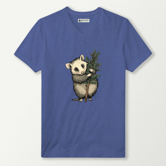 Opossum Tree Hugger V-Neck T-Shirt