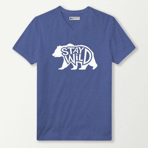 Stay Wild Bear V-Neck T-Shirt