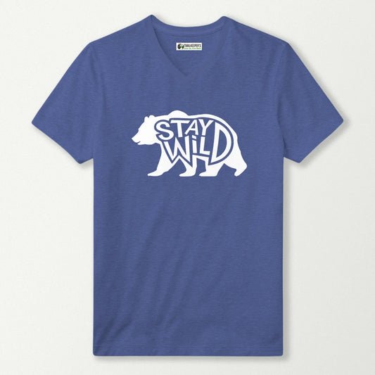 Stay Wild Bear V-Neck T-Shirt