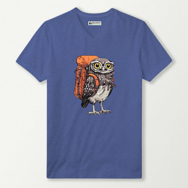 Pygmy Owl Backpacker V-Neck T-Shirt