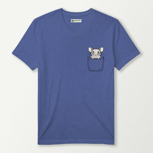 Mouse In Pocket V-Neck T-Shirt