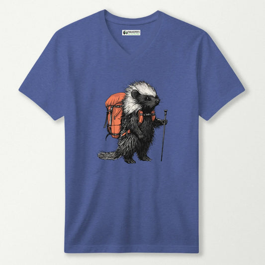 Porcupine Backpacker V-Neck T-Shirt