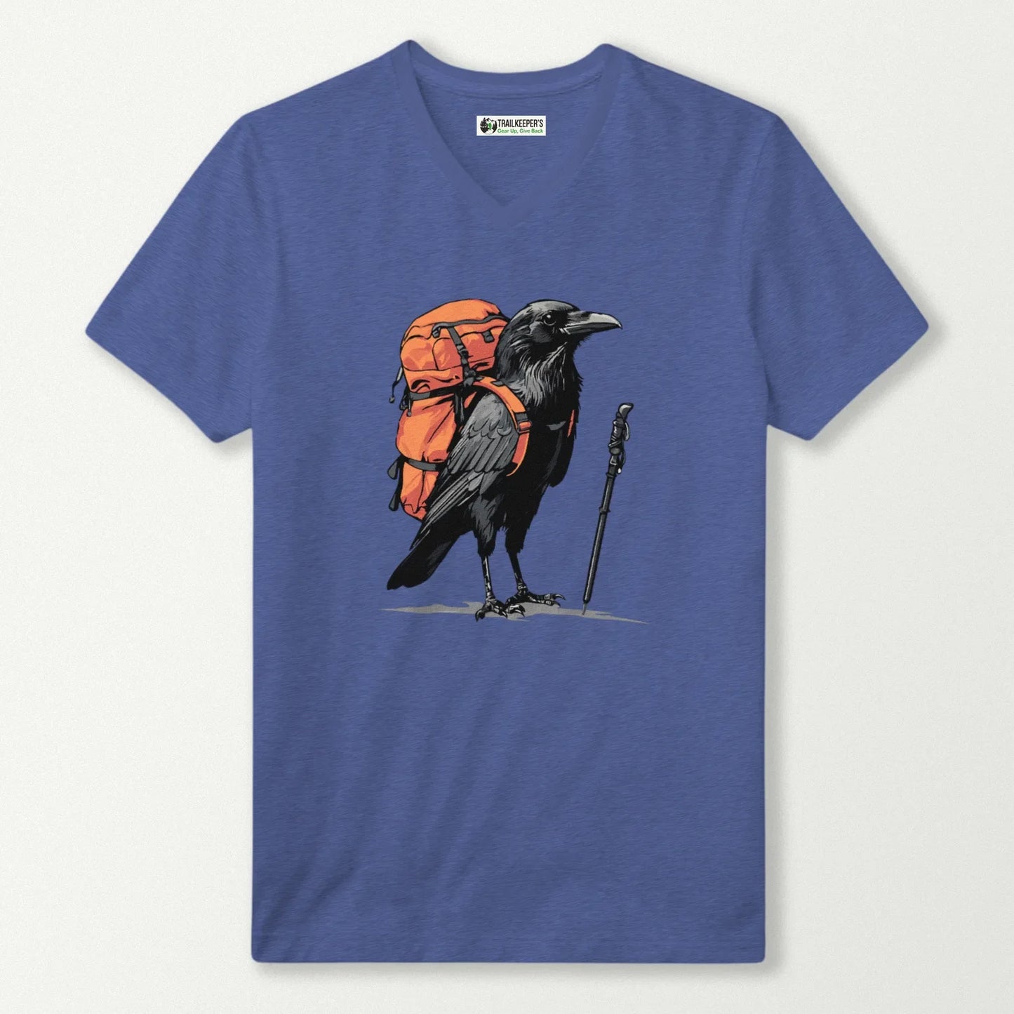 Crow Backpacker V-Neck T-Shirt