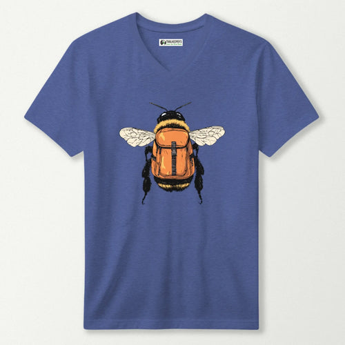 Bee Backpacker V-Neck T-Shirt