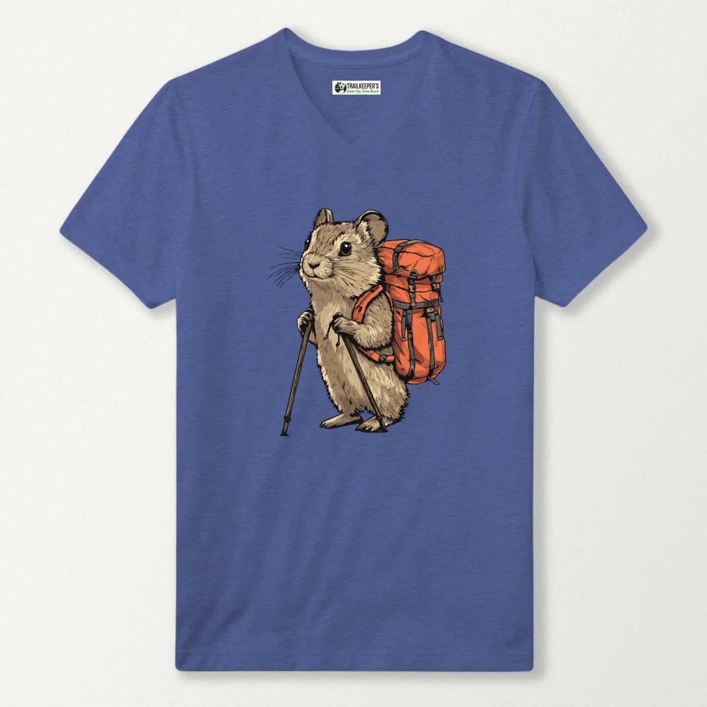 Pika Backpacker V-Neck T-Shirt
