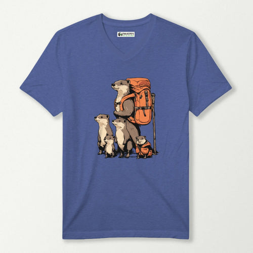 Otter Backpacker V-Neck T-Shirt