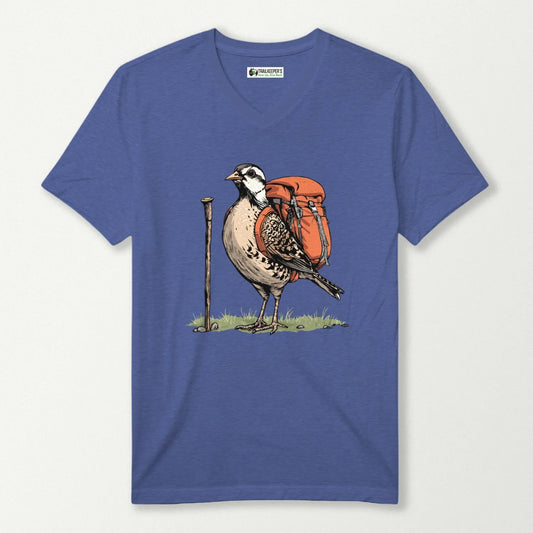 Northern Bobwhite Backpacker V-Neck T-Shirt