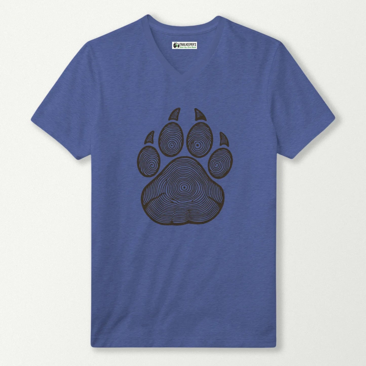 Wolf Paw Tree Rings V-Neck T-Shirt