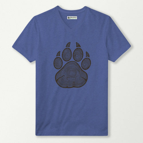 Wolf Paw Tree Rings V-Neck T-Shirt