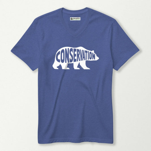 Conservation Bear V-Neck T-Shirt