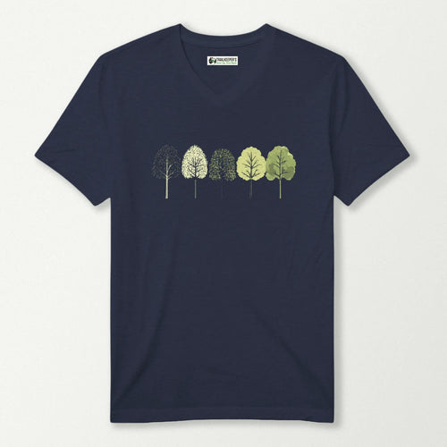 Tree Row V-Neck T-Shirt