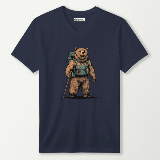 Grizzly Backpacker V-Neck T-Shirt