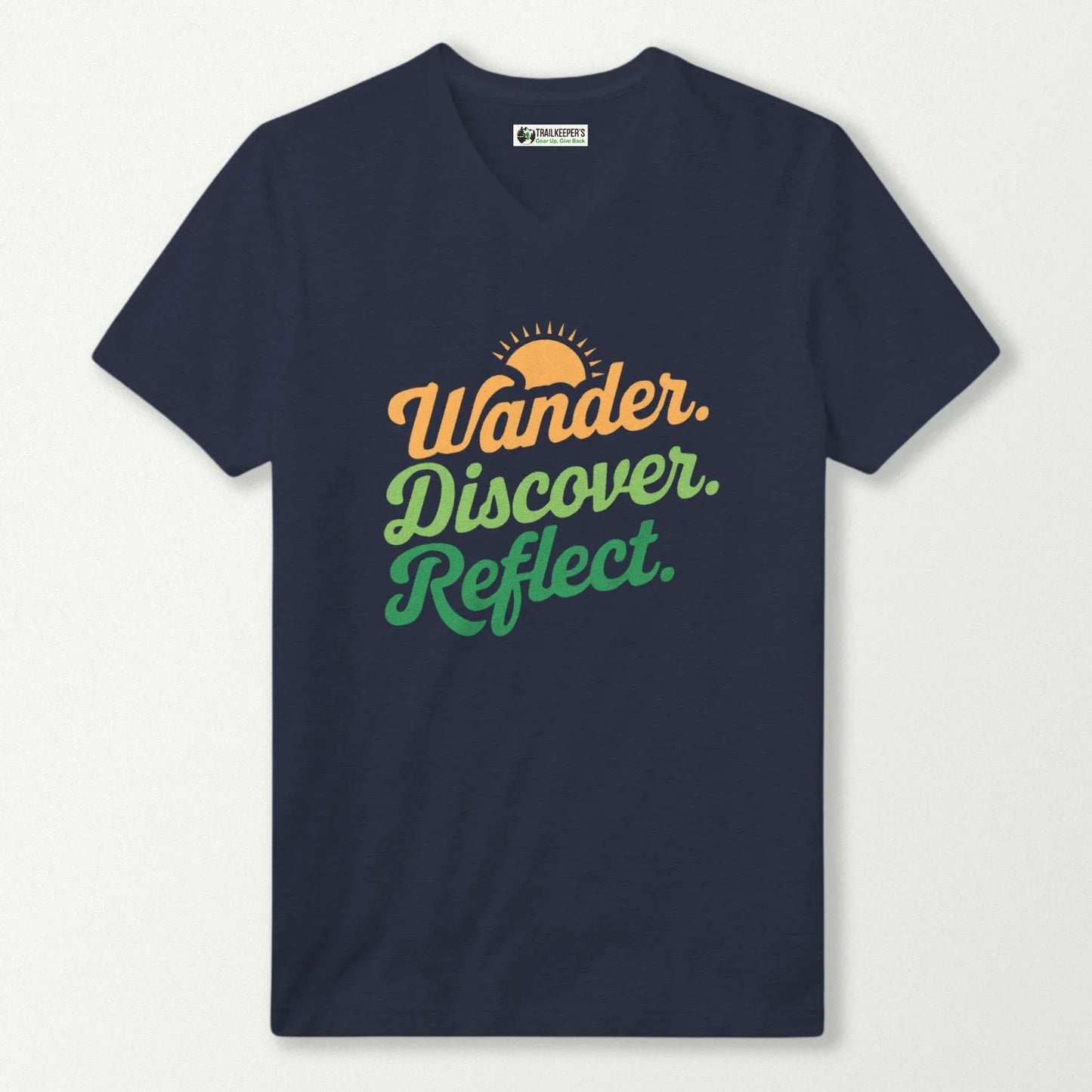 Wander. Discover. Reflect. V-Neck T-Shirt