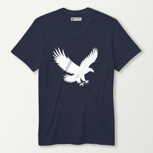 Eagle Silhouette V-Neck T-Shirt
