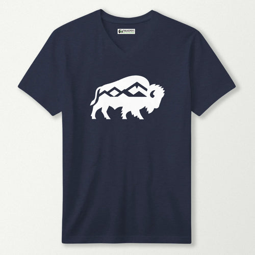 Buffalo Silhouette V-Neck T-Shirt