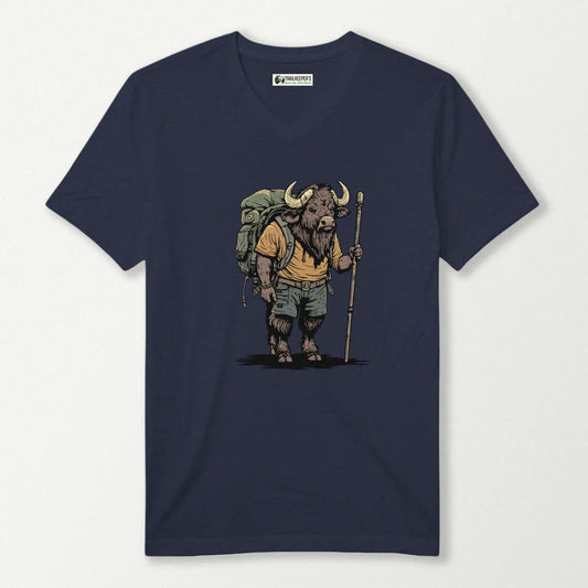 Water Buffalo Backpacker V-Neck T-Shirt