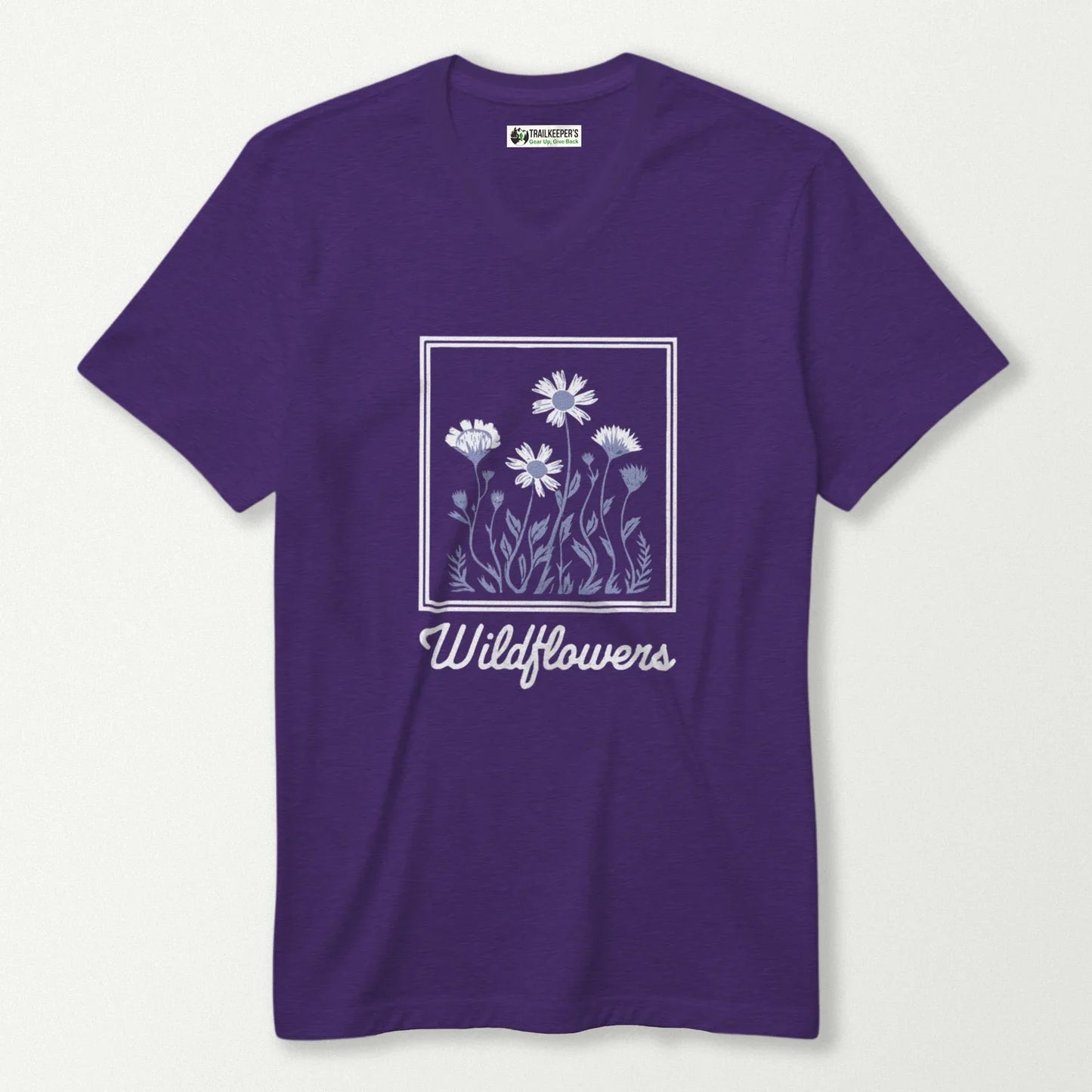 Framed Wildflowers V-Neck T-Shirt