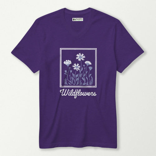 Framed Wildflowers V-Neck T-Shirt