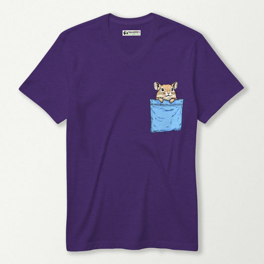 Pika In Pocket V-Neck T-Shirt